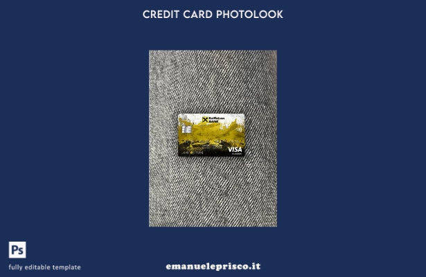 modello frontale con photolook per carta classica per visto bancario Romania Rai